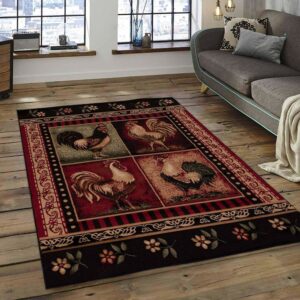 4 Rooster Rug