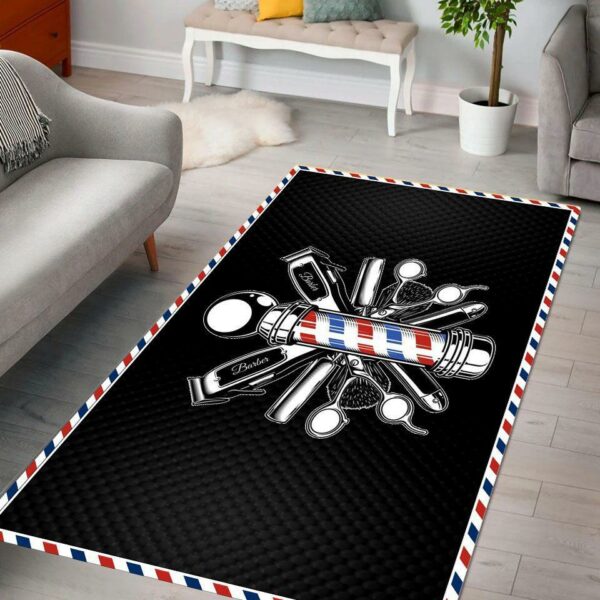 Barber Rug Barber Tools And Pole Area Rug Full Size