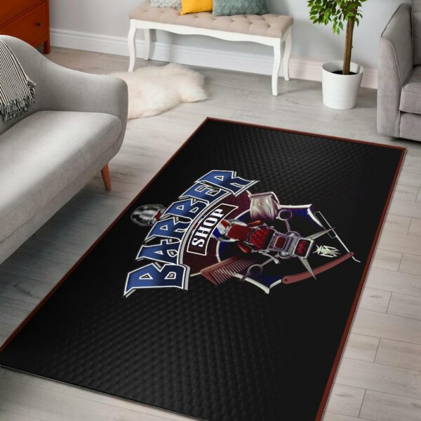 Barber Shop Area Rug Black Barber Chair