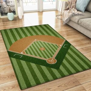 Baseball Field Rug