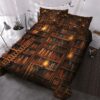 Book Lover Librarian Bedding Set Bookshelf With Candle Lights