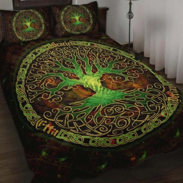 Celtic Quilt Set Celtic Tree Brown