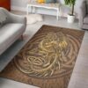 Celtic Vintage Dragon With Knot Area Rug
