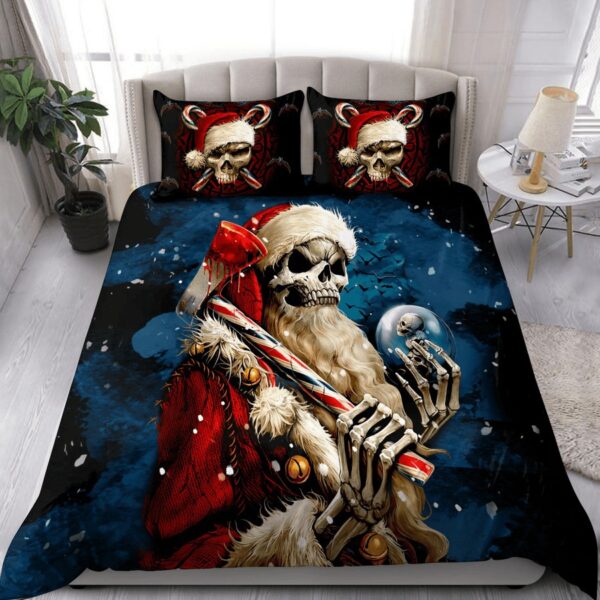 Christmas Santa Clause Skull Bedding Set