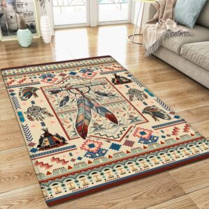 Color Feather Native American Rug