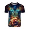 Creative Big Owl Tshirt | Cool Original Summer Bird Top T-Shirt