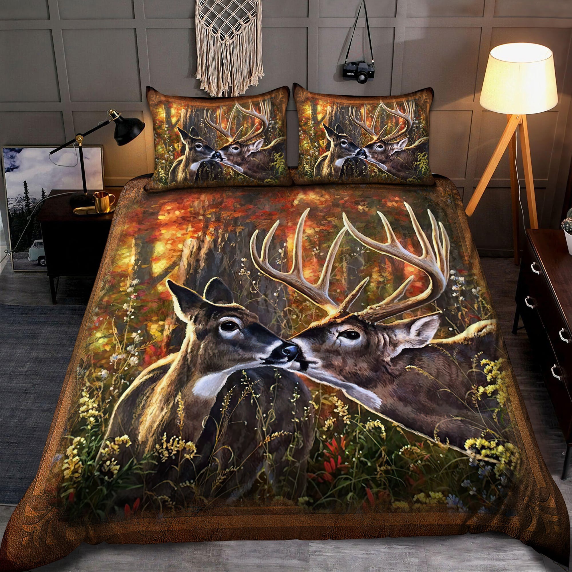 Deer Couple Bedding Set