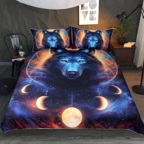 Dreamcatcher Wolf Bedding Set Moon