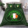 Ireland Celtic Bedding Set Irish Shamrock And Tree Of Life