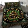 Ireland Celtic Bedding Set Irish Shamrock With Celtic Triquetra