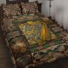 Ireland Celtic Quilt Set Ireland Coat Of Arms With Celtic Compass