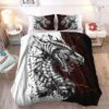 Lava Dragon Bedding Set Black And White