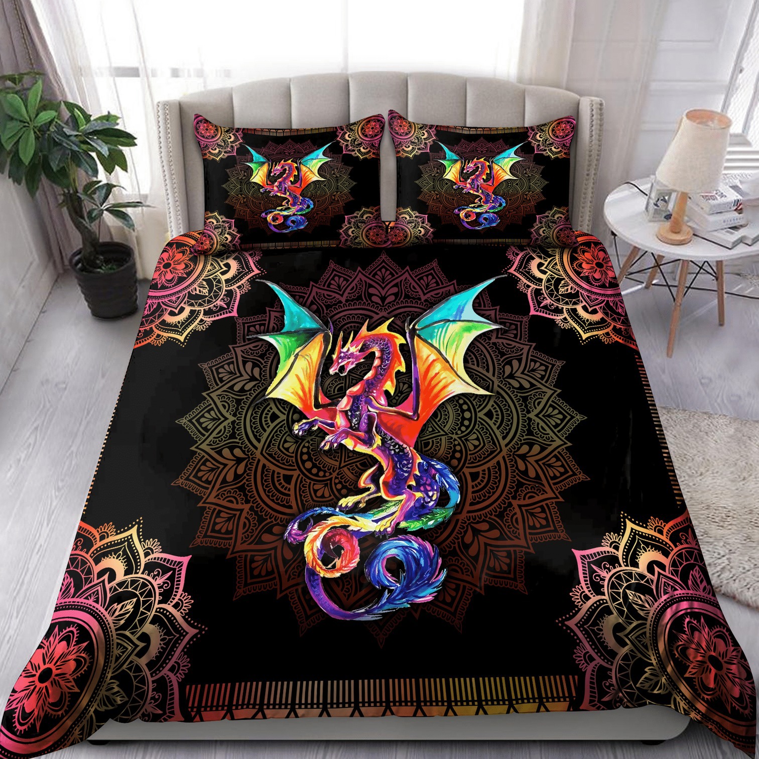 Mandala Dragon Bedding Set