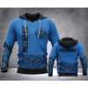 Mechanic 3D Hoodie Blue 3D Hoodie