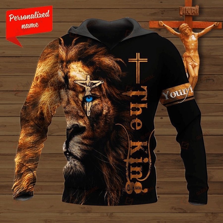 Personalized Christian Jesus 3D All Over Hoodie The Lion King