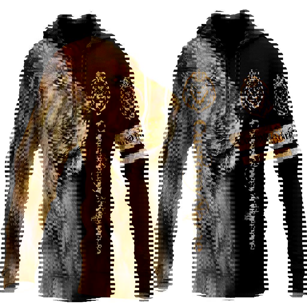 Personalized Lion 3D All Over Printed Hoodie The King