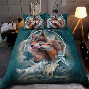 Wolf Couple Bedding Set