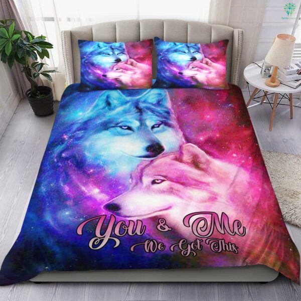 Wolf Couple Bedding Set You And Me We Got This