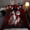 Wolf Howling Bedding Set Red