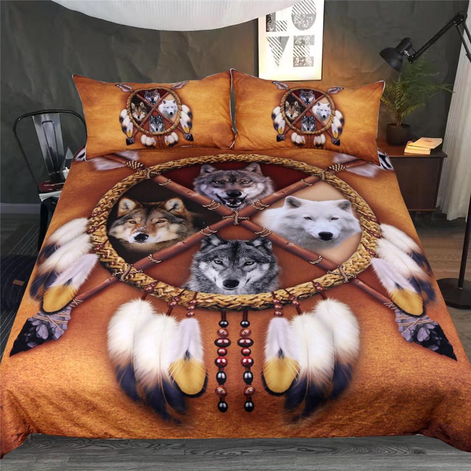 Wolves Dreamcatcher Bedding Set